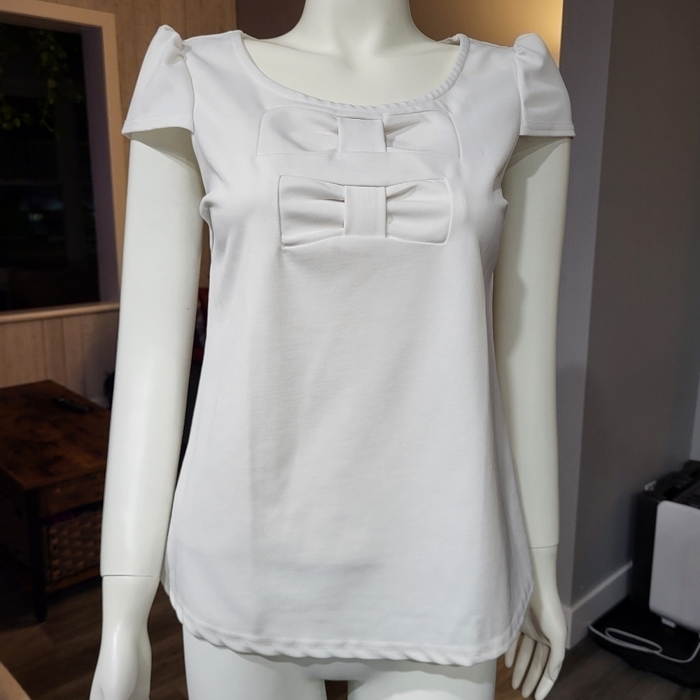ONLY - Locy bow stright woven tops love vintage